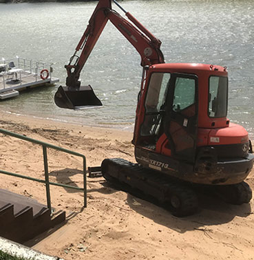 Earthmovers and excavators